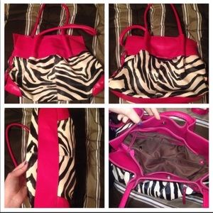 Zebra print purse